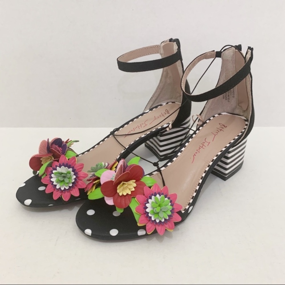 Betsy Johnson floral sandals